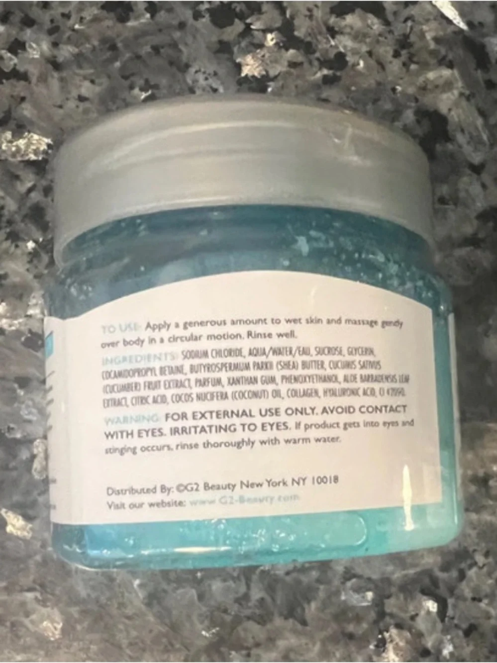 Global Beauty Care Hyaluronic Acid Exfoliating Body Scrub New